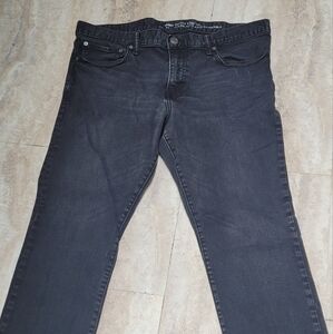 GAP SKINNY STRAIGHT JEAN BLACK FADE WASH 38 X 30 MENS